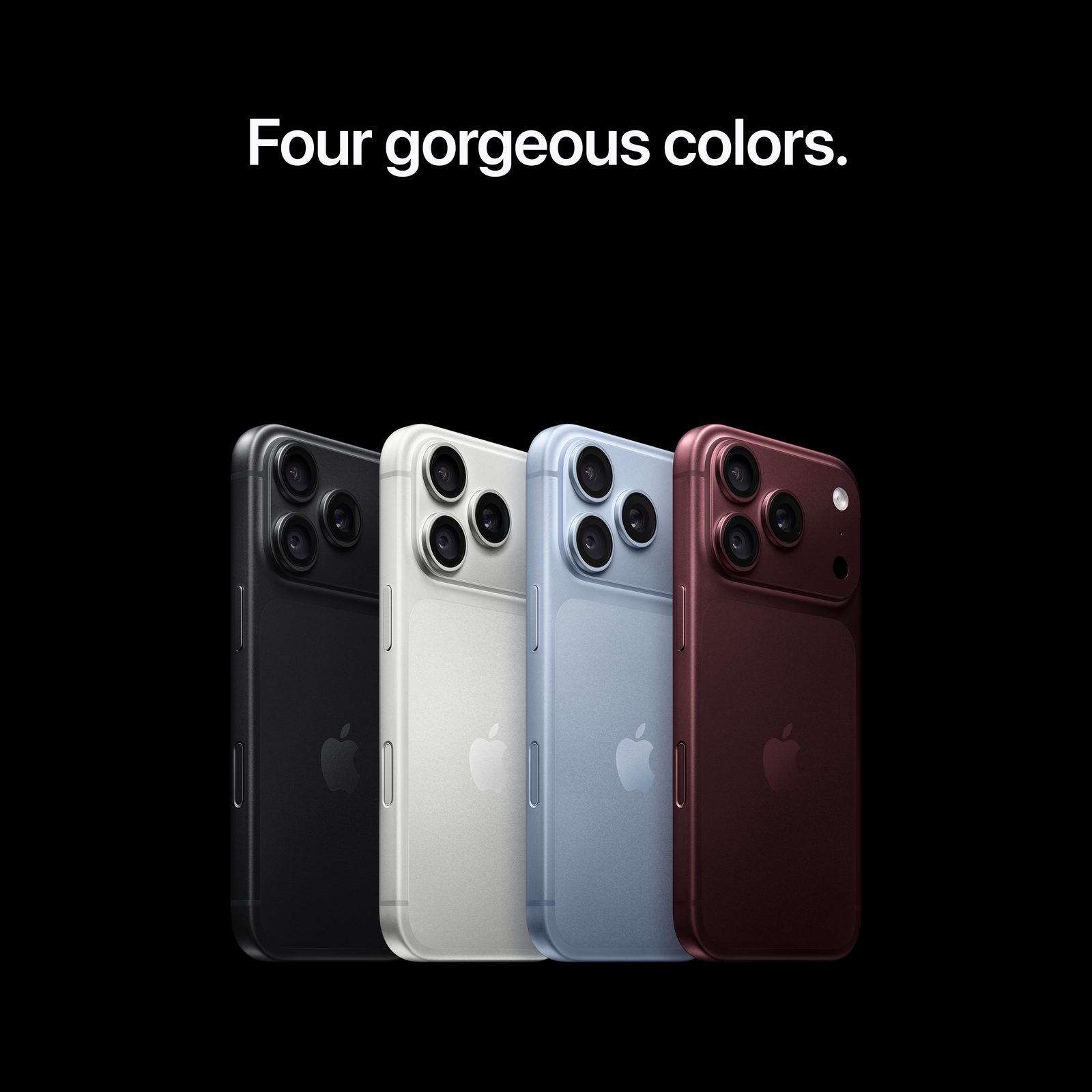 Four gorgeous colors. Shown in black, white, blue and burgundy.