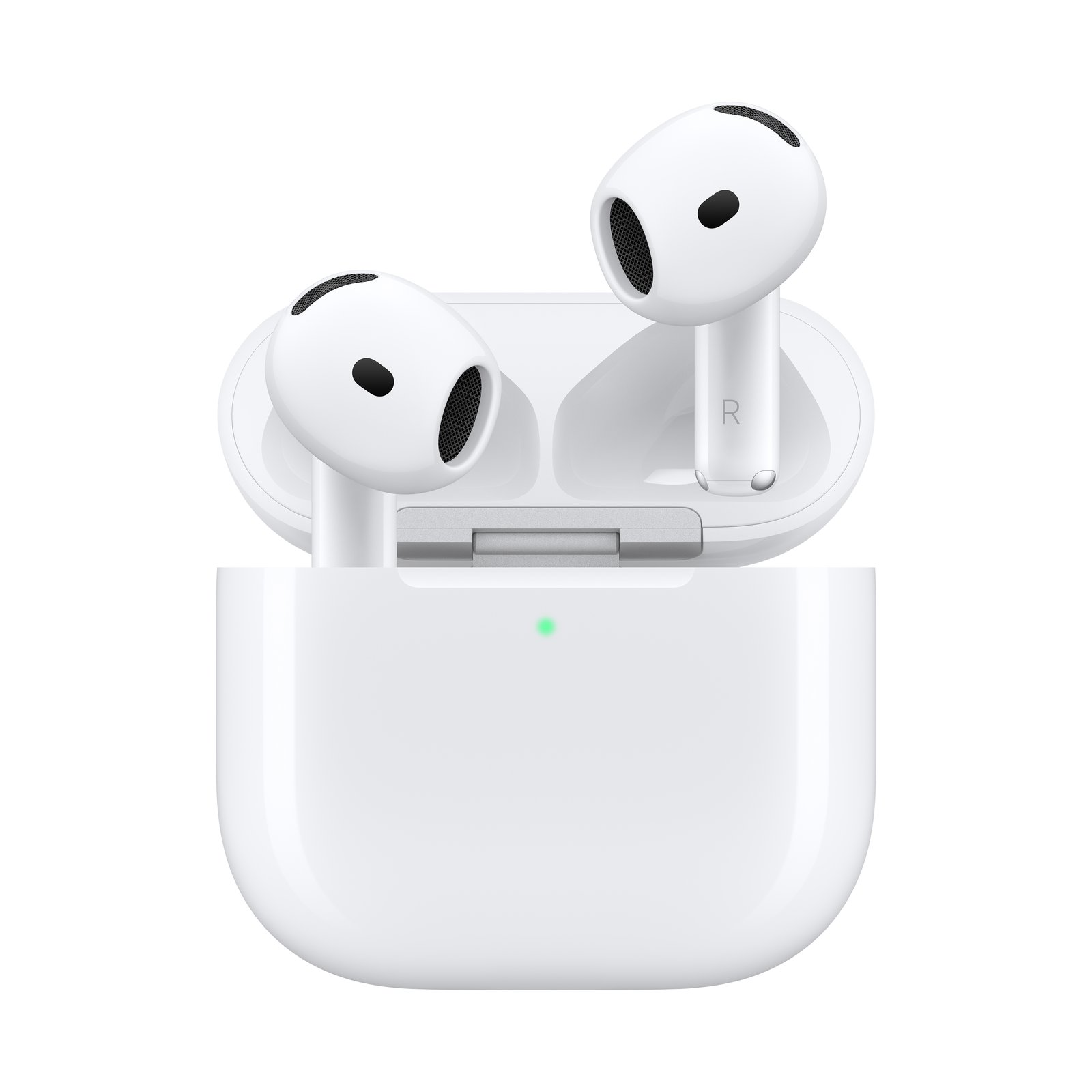 AirPods 5 in their charging case.