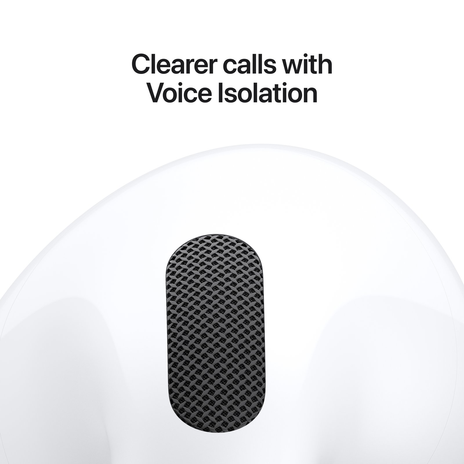 Clearer calls with Voice Isolation.