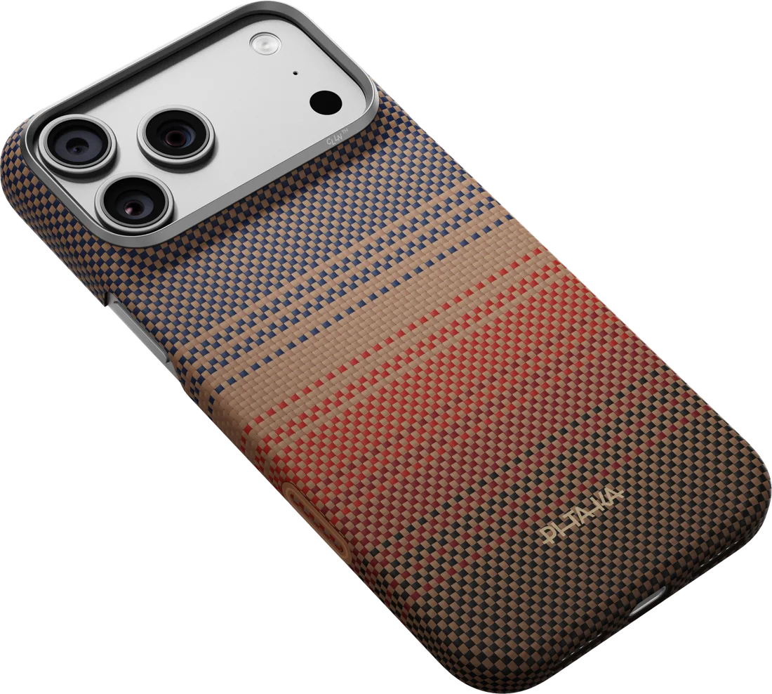 PITAKA Edge case in Sunset on iPhone 18 Pro Max