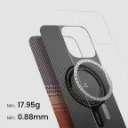 PITAKA Tactile Woven Case for iPhone 16 Pro - Sunset-4.webp