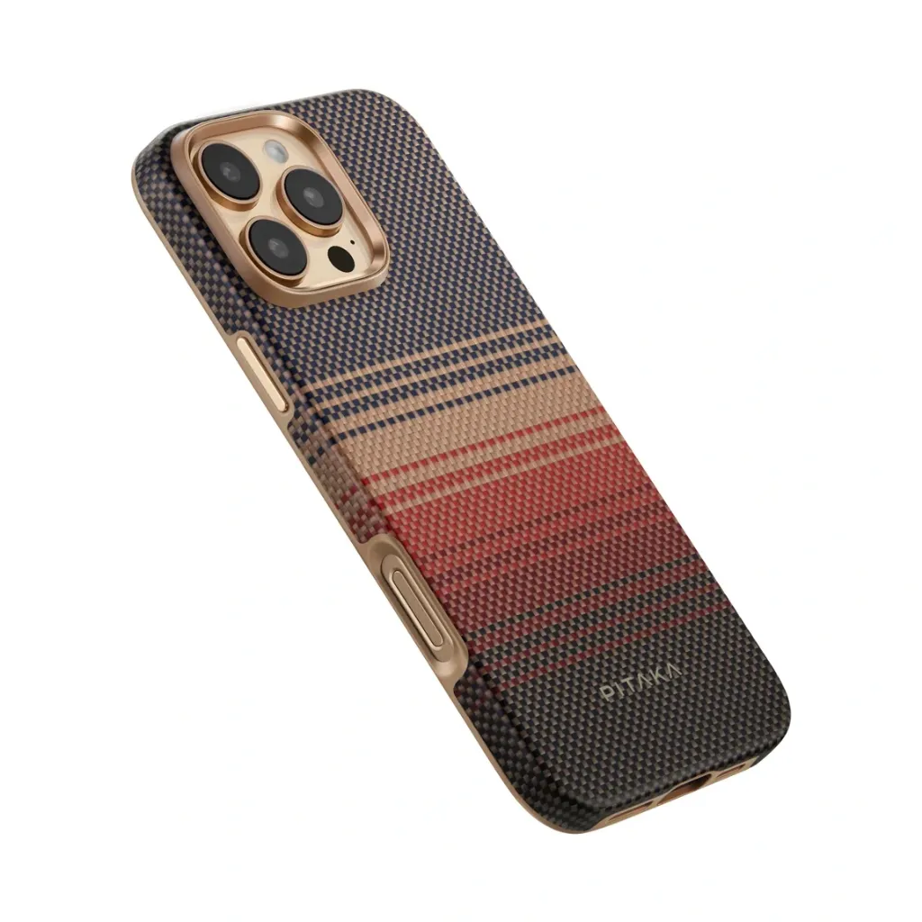 PITAKA Military Grade protective case for iPhone 16 Pro - Sunset-8.webp