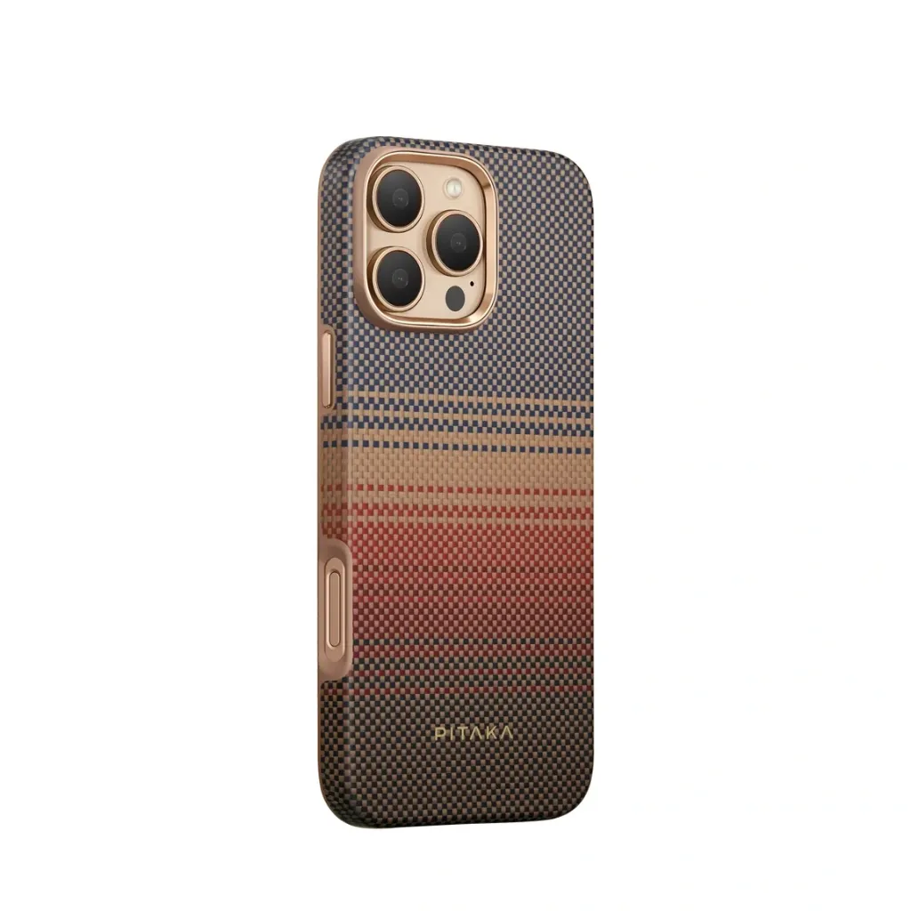 PITAKA Military Grade protective case for iPhone 16 Pro - Sunset-2.webp