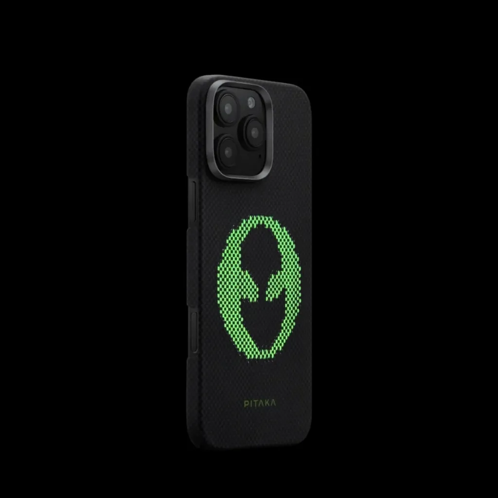 PITAKA Aries Case for iPhone 16 Pro (Alien) - Black-5.webp