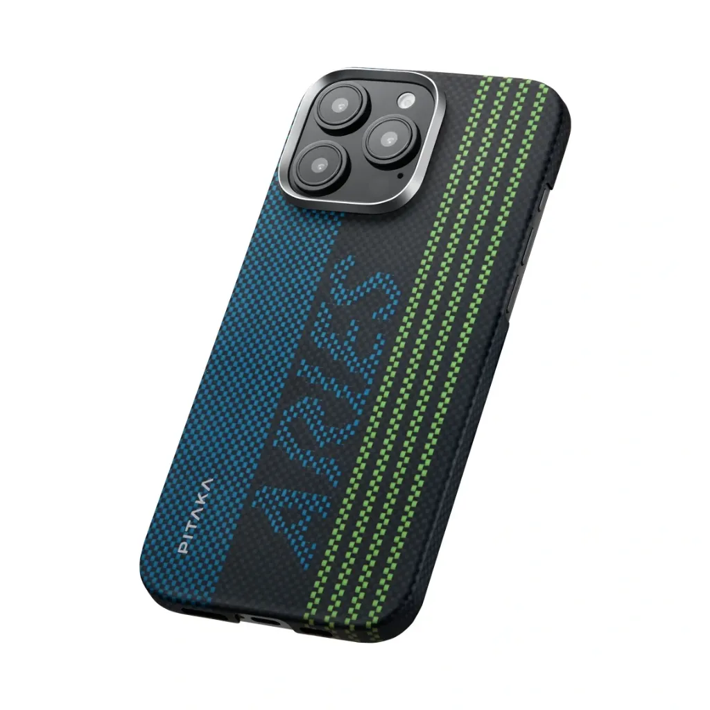 Pitaka Aries Tactile Woven case for iPhone 16 Pro (Credit Card)-8.webp