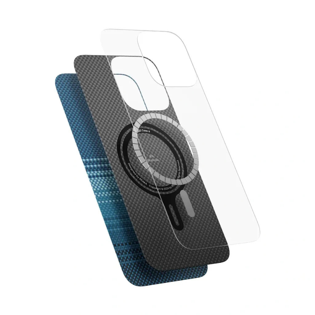 Pitaka Tactile Woven Case for iPhone 16 - Moonrise-5.webp