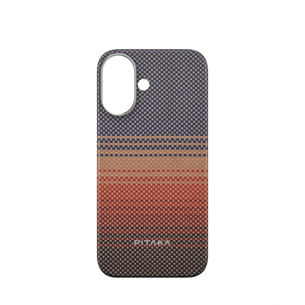 Pitaka Tactile Woven Case for iPhone 16 - Sunset-4.webp