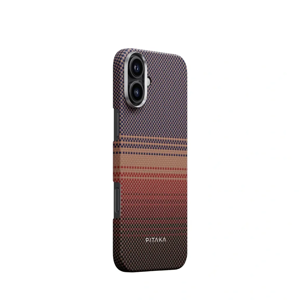 Pitaka Tactile Woven Case for iPhone 16 - Sunset-2.webp