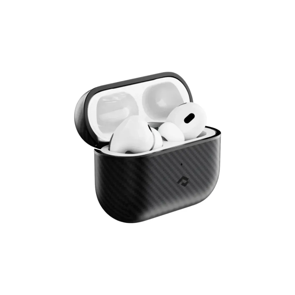 Pitaka MagEZ Case For Airpods Pro 2 - Black-Grey Twill-3.webp
