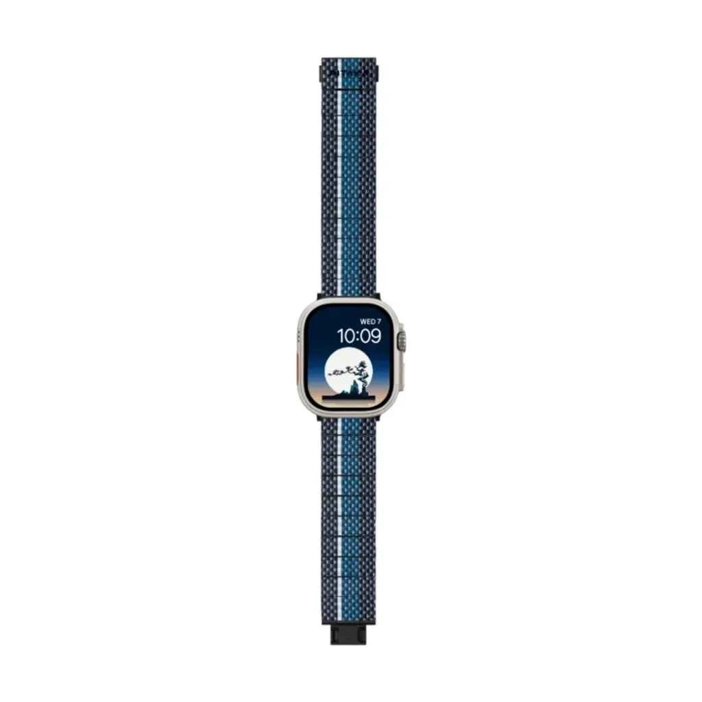 PITAKA Poetry of Things ChromaCarbon Apple Watch Band - Moon-5.webp