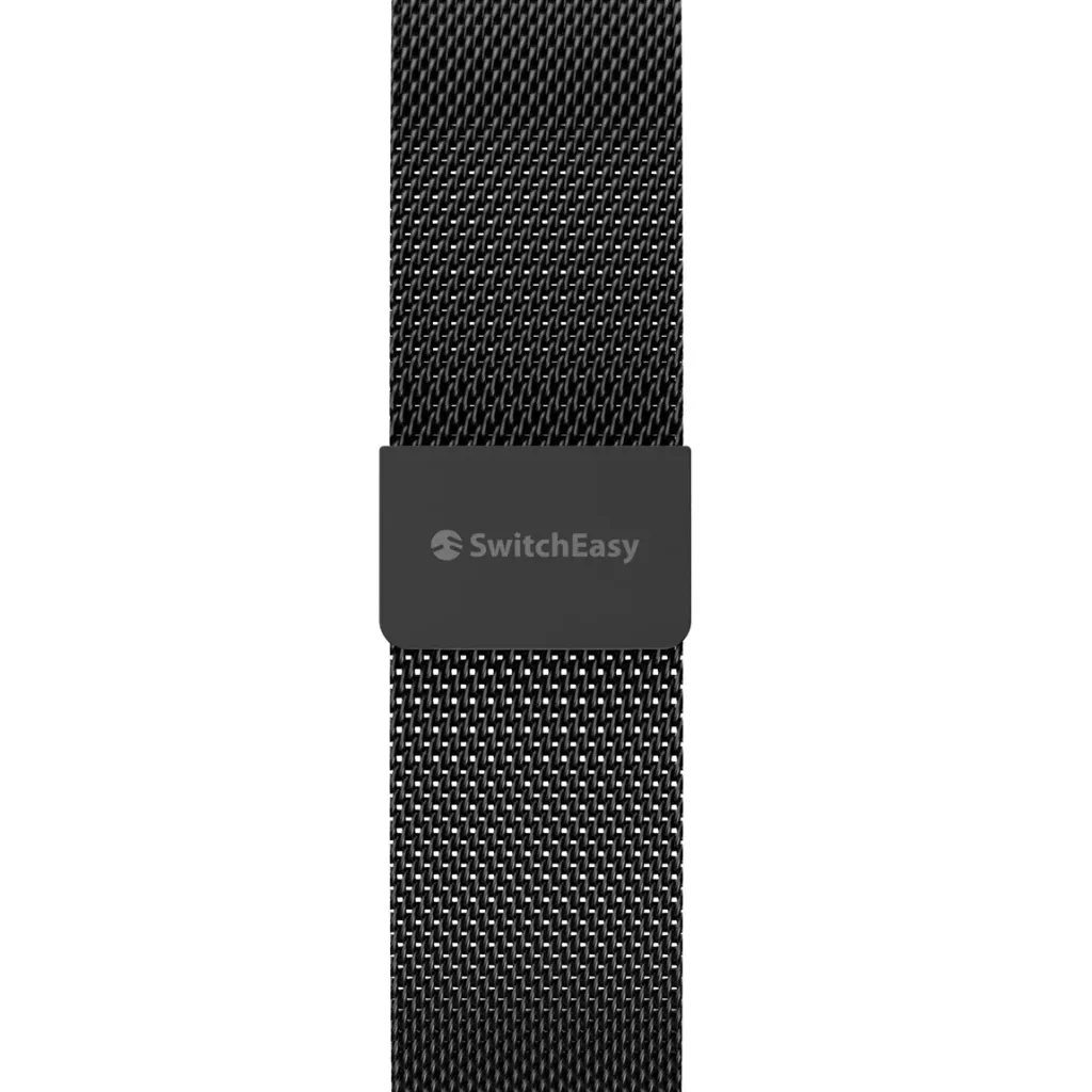 SwitchEasy Mesh Stainless Steel Apple Watch Loop 46mm Black-5.webp