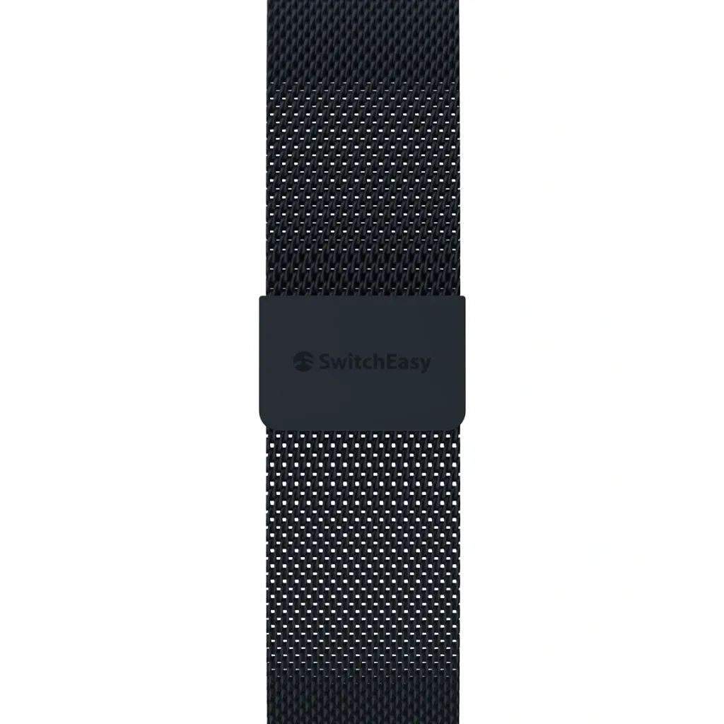 SwitchEasy Mesh Stainless Steel Apple Watch Loop 46mm Midnight-5.webp