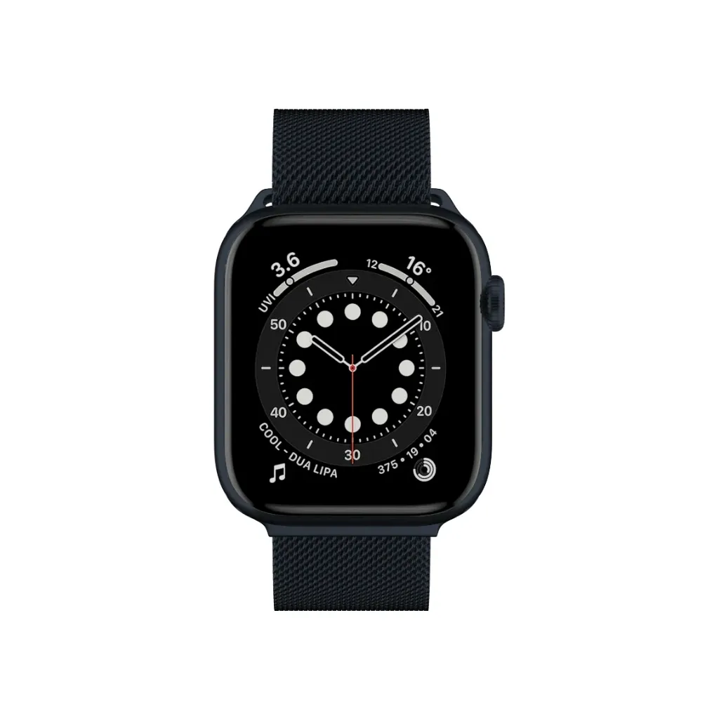 SwitchEasy Mesh Stainless Steel Apple Watch Loop 46mm Midnight-2.webp