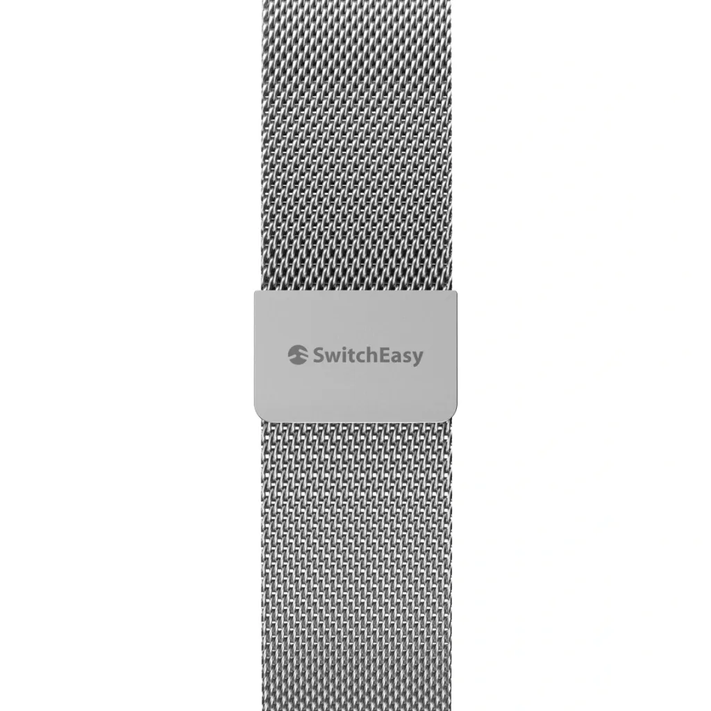 SwitchEasy Mesh Stainless Steel Apple Watch Loop 46mm Silver-5.webp
