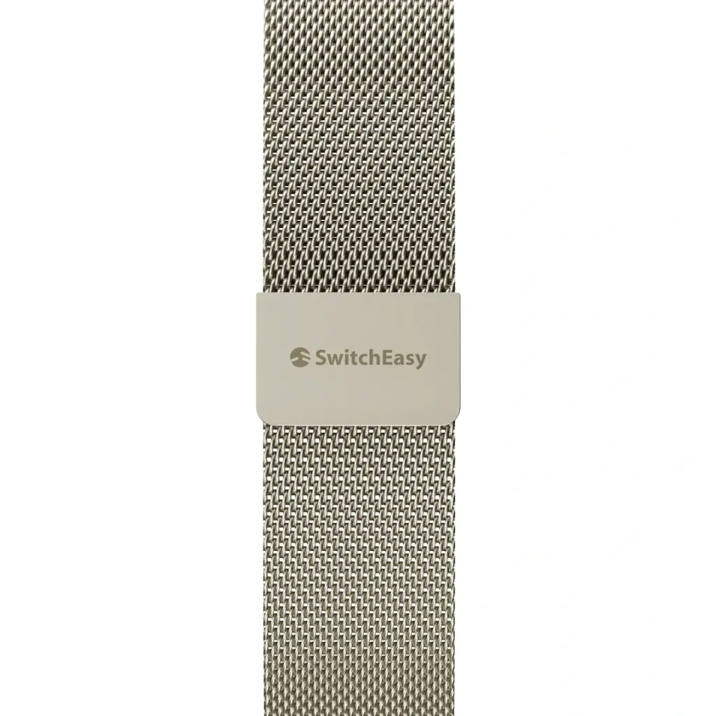 SwitchEasy Mesh Stainless Steel Apple Watch Loop 46mm Starlight-5.webp