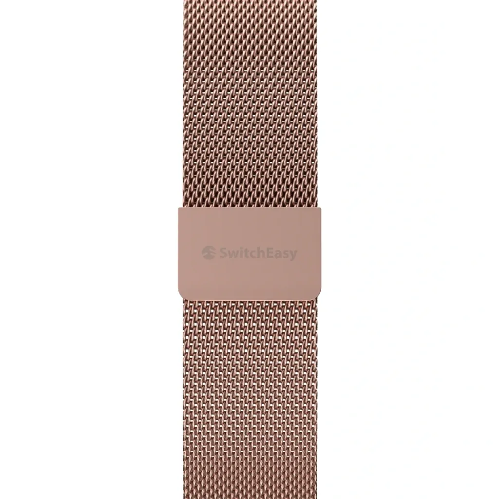SwitchEasy Mesh Stainless Steel Apple Watch Loop 42mm Rose Gold-5.webp