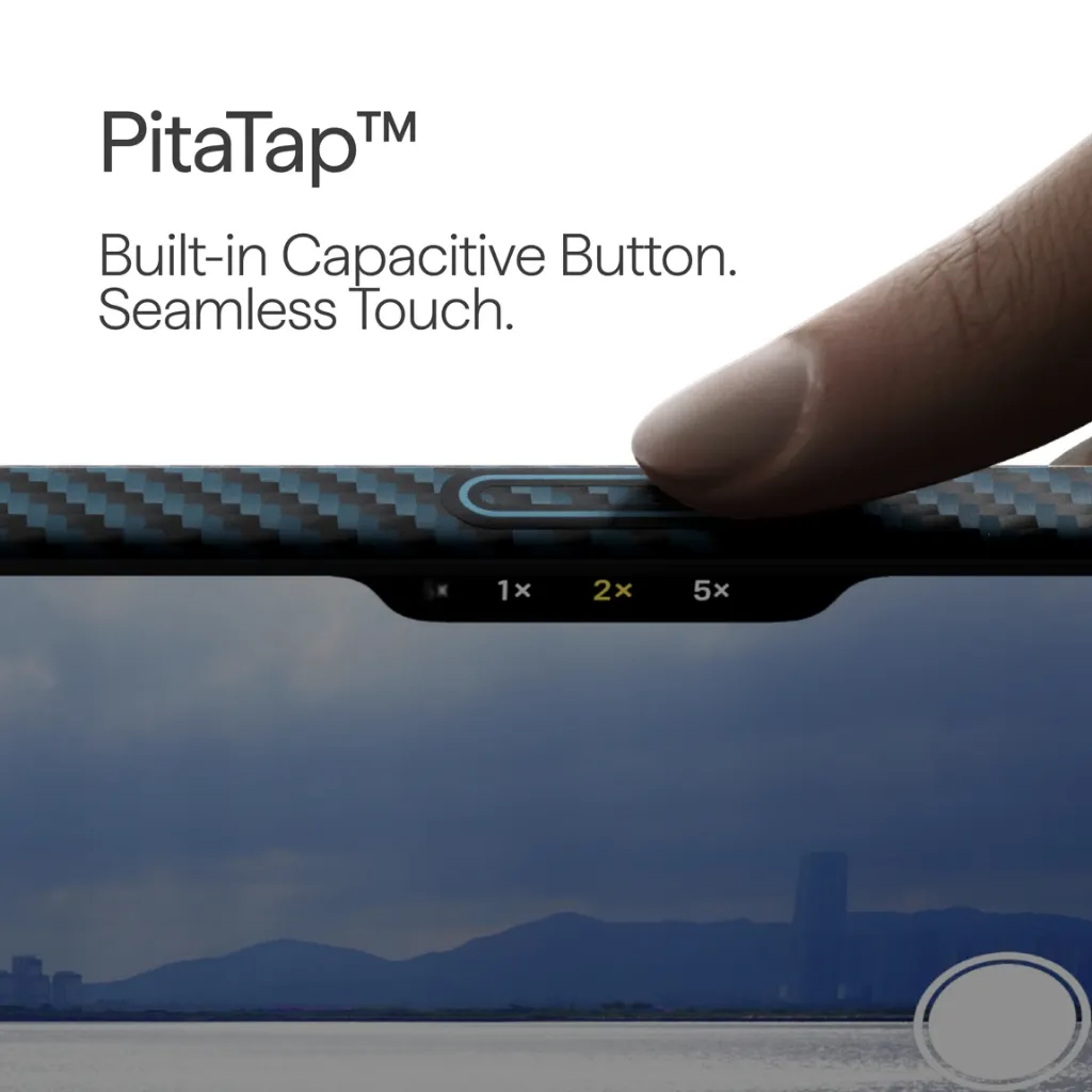 Pitaka Ultra-Slim Case iPhone 17 Pro - Black-Blue-5.webp