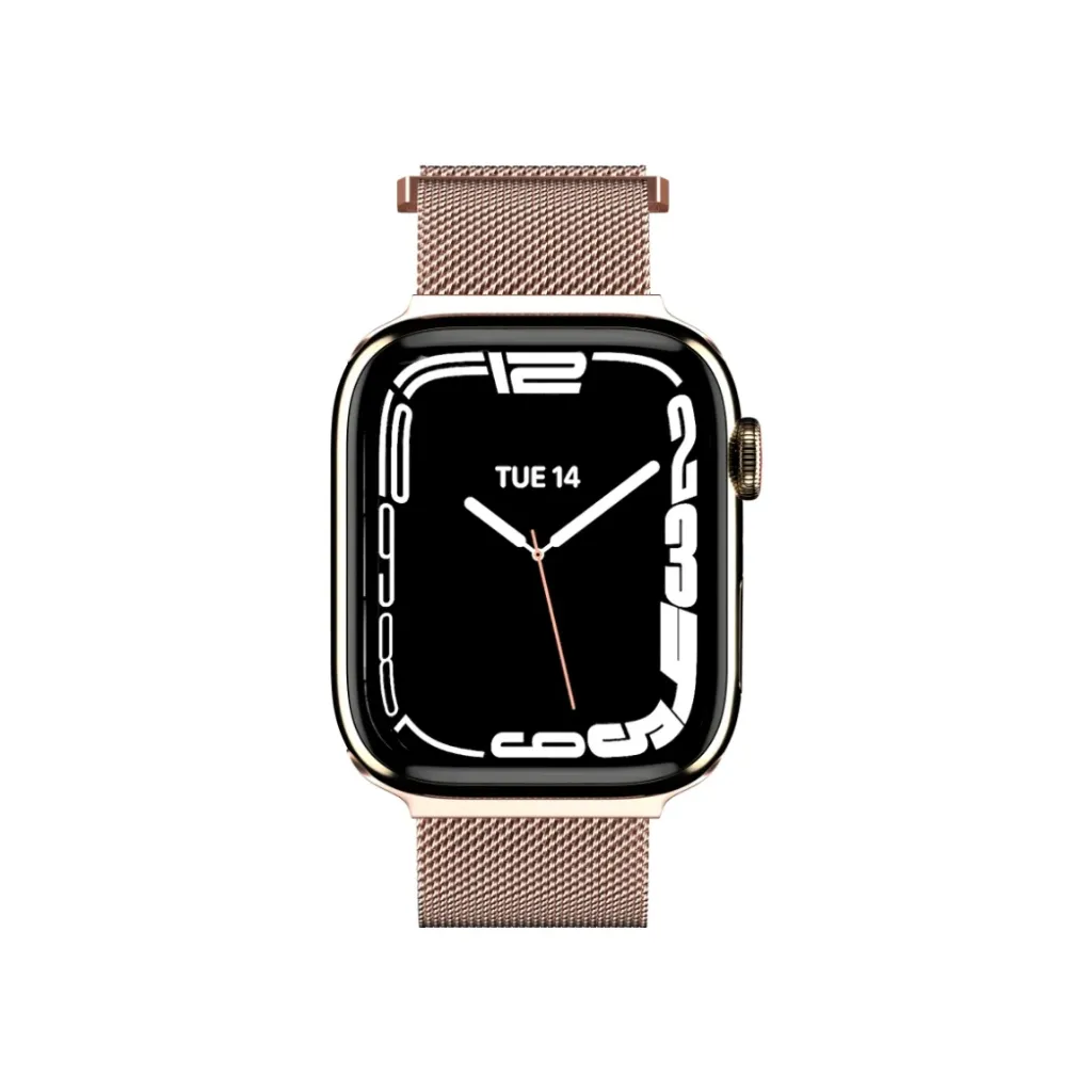 SwitchEasy Mesh Stainless Steel Apple Watch Loop 46mm Rose Gold-2.webp