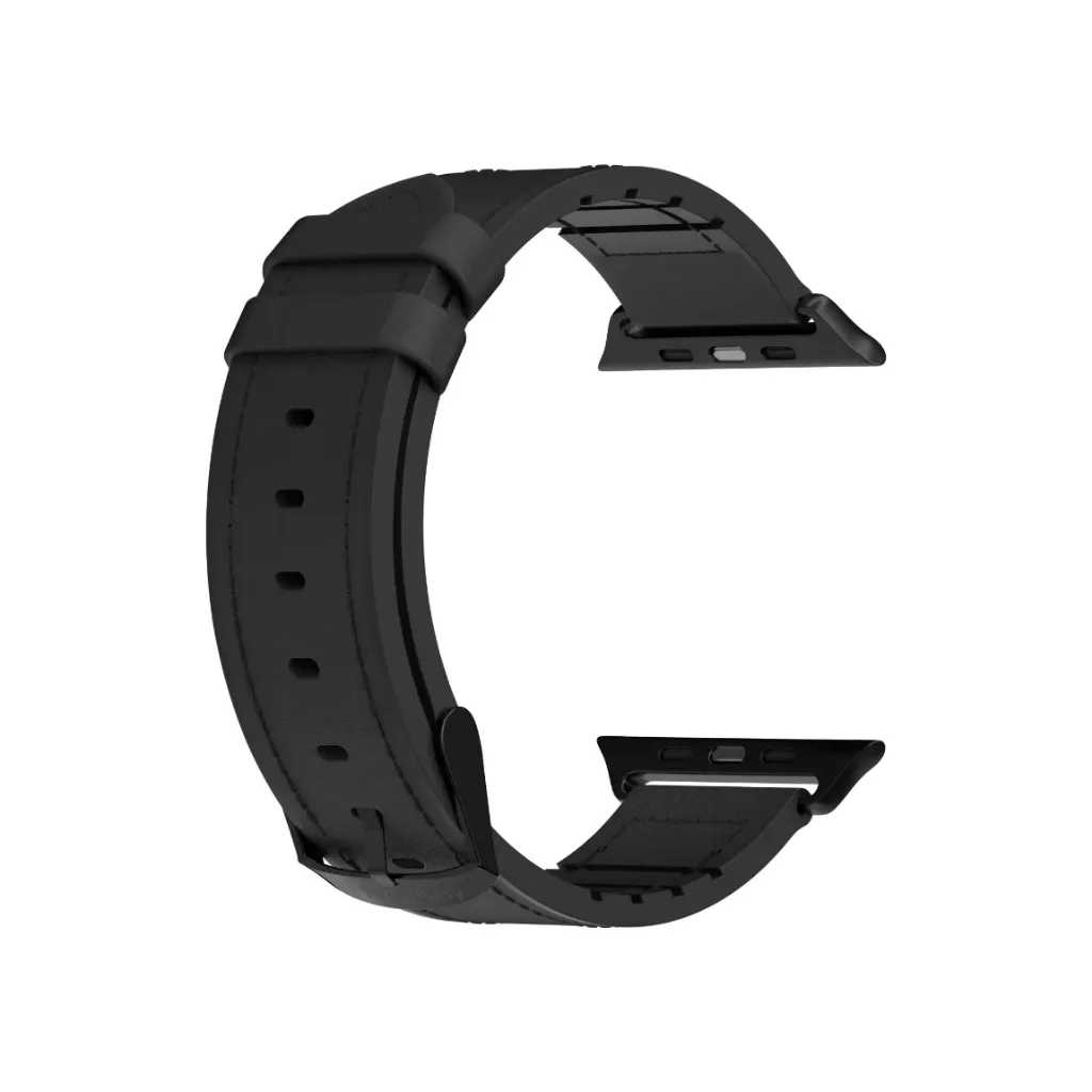SwitchEasy Hybrid Silicone-Leather 46mm Black-4.webp