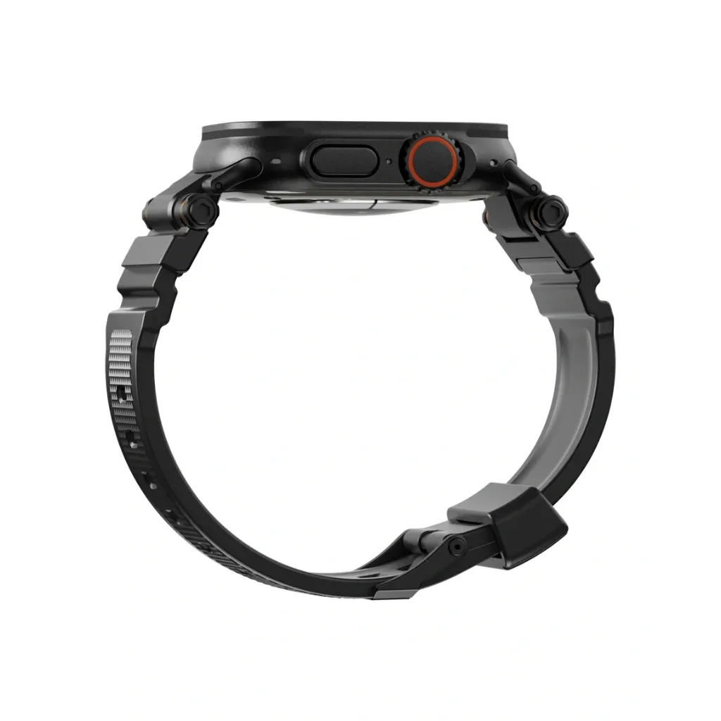 SwitchEasy Rugged Silicone Watch Band 46mm Black-5.webp