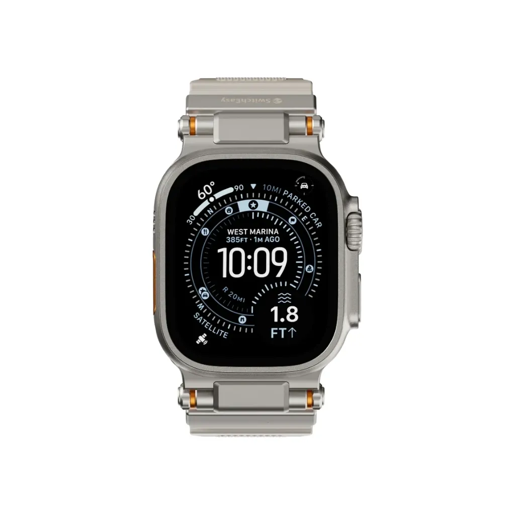 SwitchEasy Rugged Silicone Watch Band 46mm Starlight-2.webp