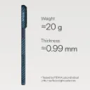 Pitaka Ultra-Slim Case iPhone 17 Pro - Black-Blue-4.webp