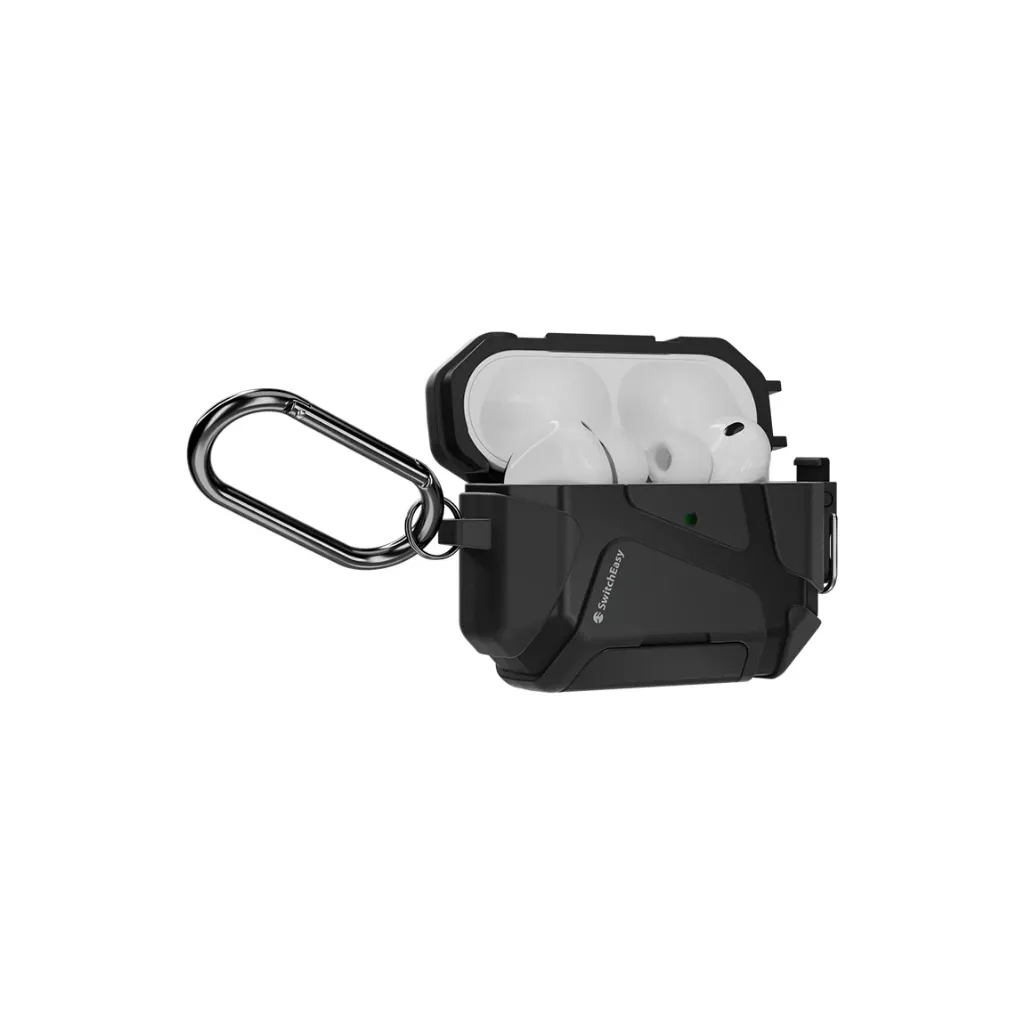 SwitchEasy Armor Phone Stand Protective Case For AirPods Pro 3 Black-5.webp