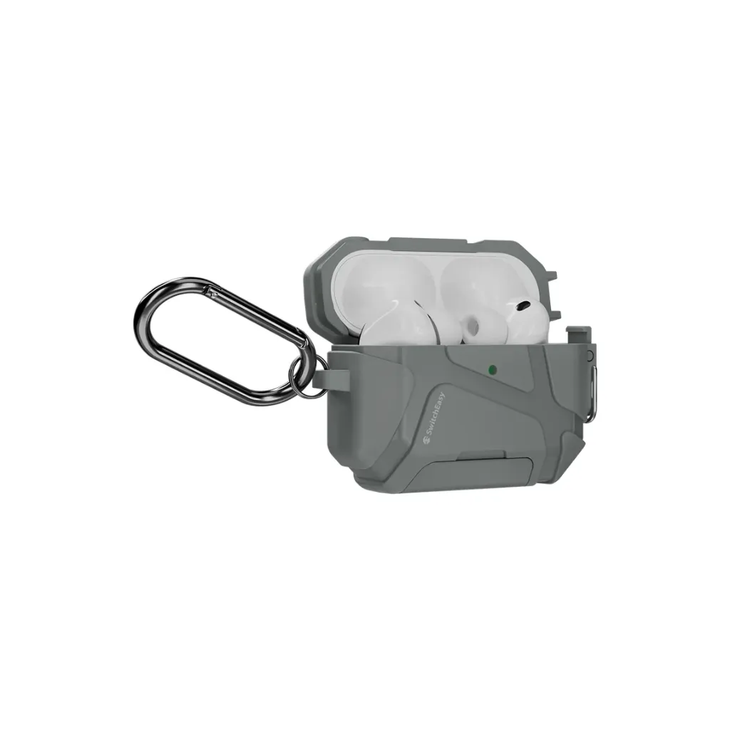 SwitchEasy Armor Phone Stand Protective Case For AirPods Pro 3 Gray-5.webp