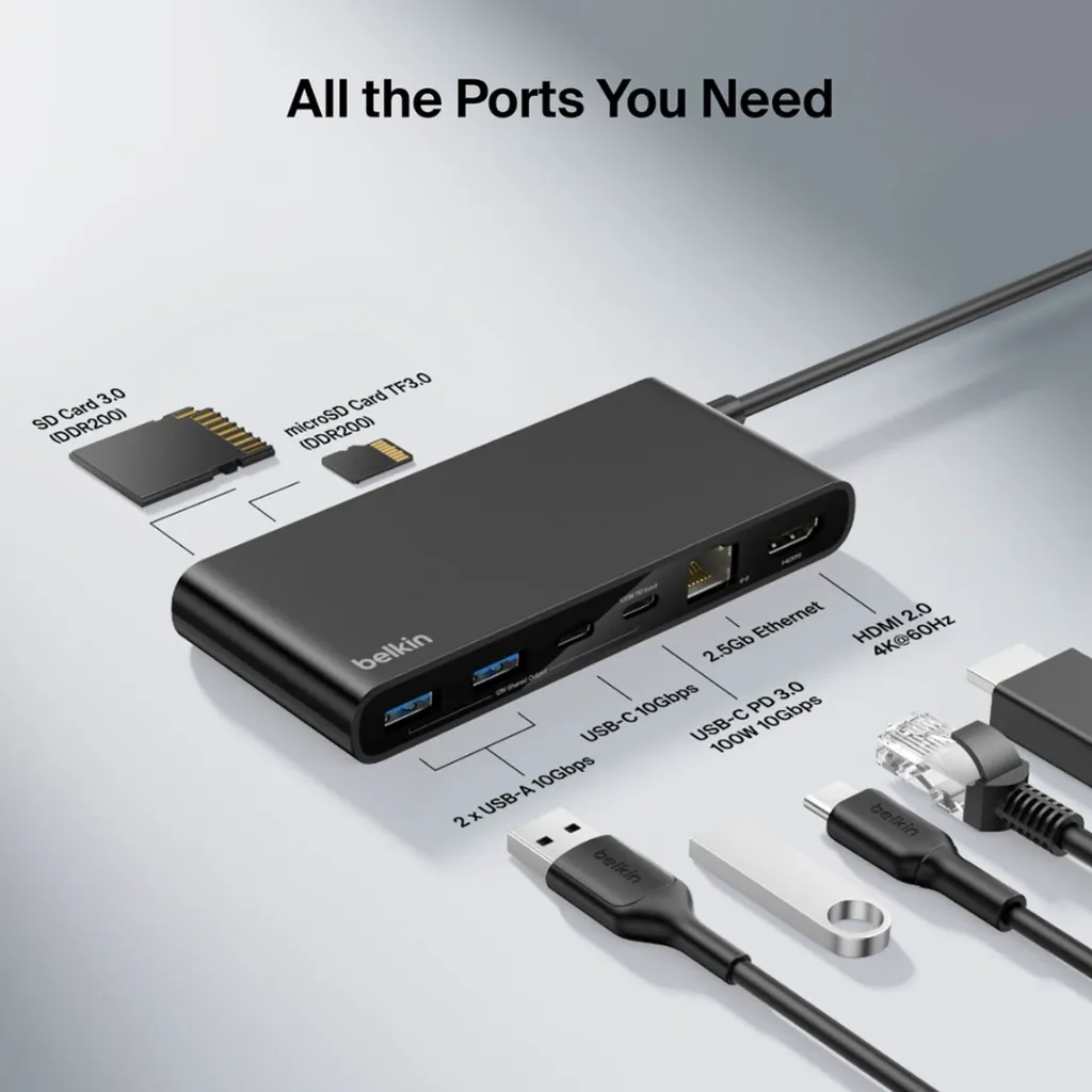 Belkin Connect 8-Port USB-C Hub with 2.5Gb Ethernet -Black-7.webp