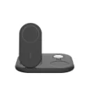 belkin BoostCharge 3-in-1 Magnetic Foldable Wireless Charger with Qi2 15W Black-3.webp