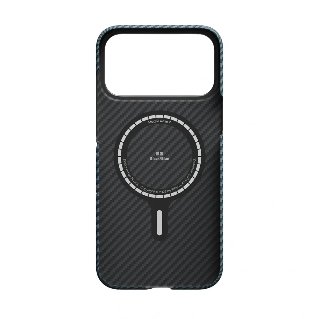 Pitaka Ultra-Slim Case iPhone 17 Pro Max - Black-Blue-3.webp