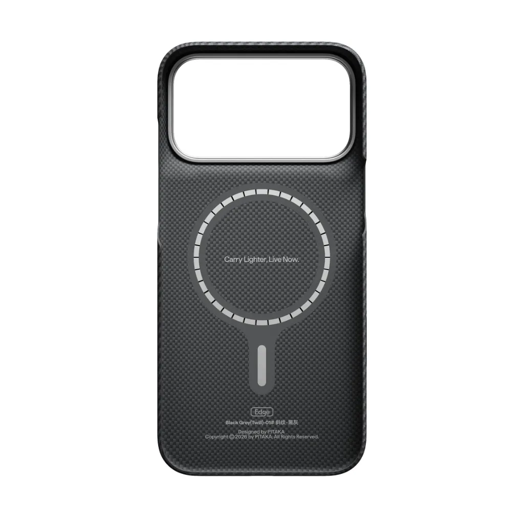 Pitaka Edge Case 600D BlackGrey (Twill)(PitaTap) iPhoen 18 Pro Max - 4.webp