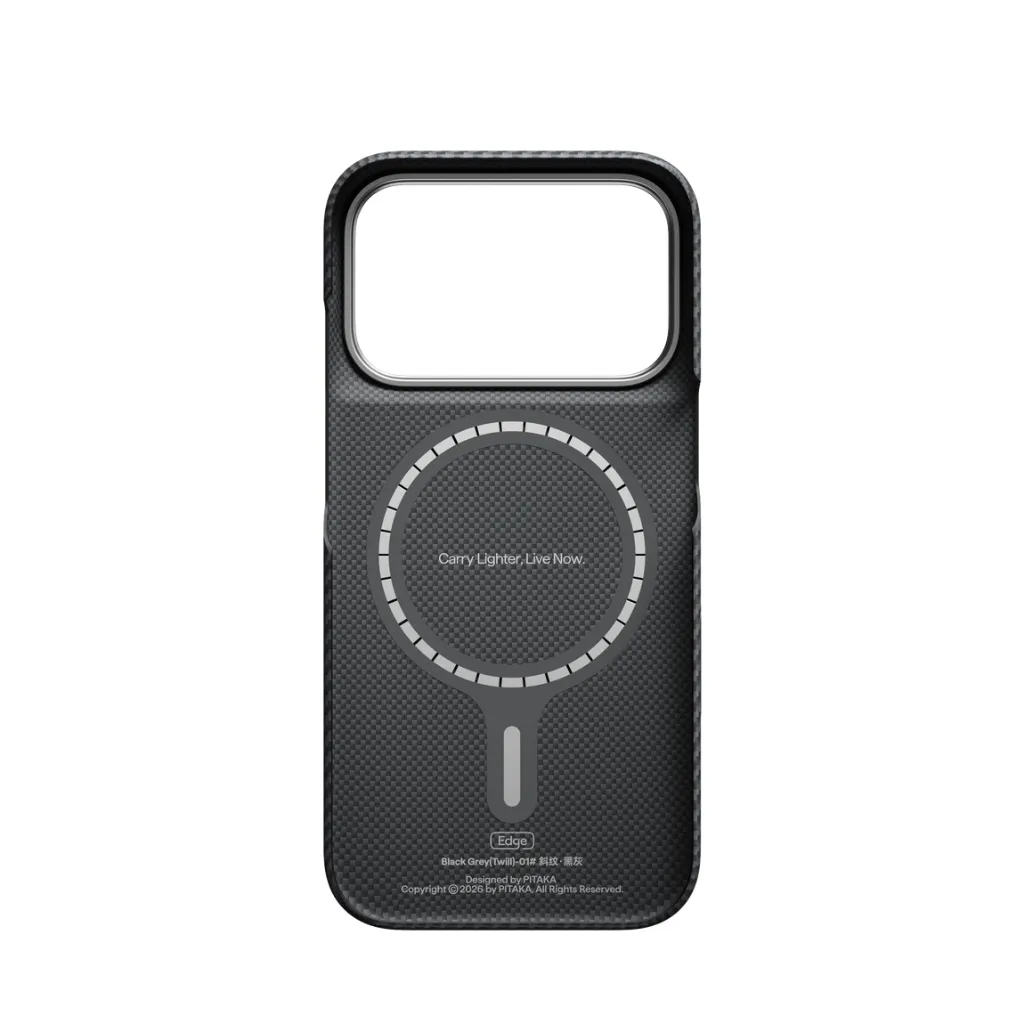Pitaka Edge Case 600D BlackGrey (Twill)(PitaTap) iPhoen 18 Pro - 4.webp