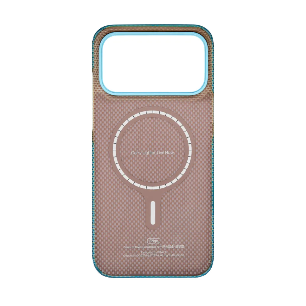 Pitaka Edge Case iPhone 18 Pro Max Lucid Blue (PitaTap)-3.webp
