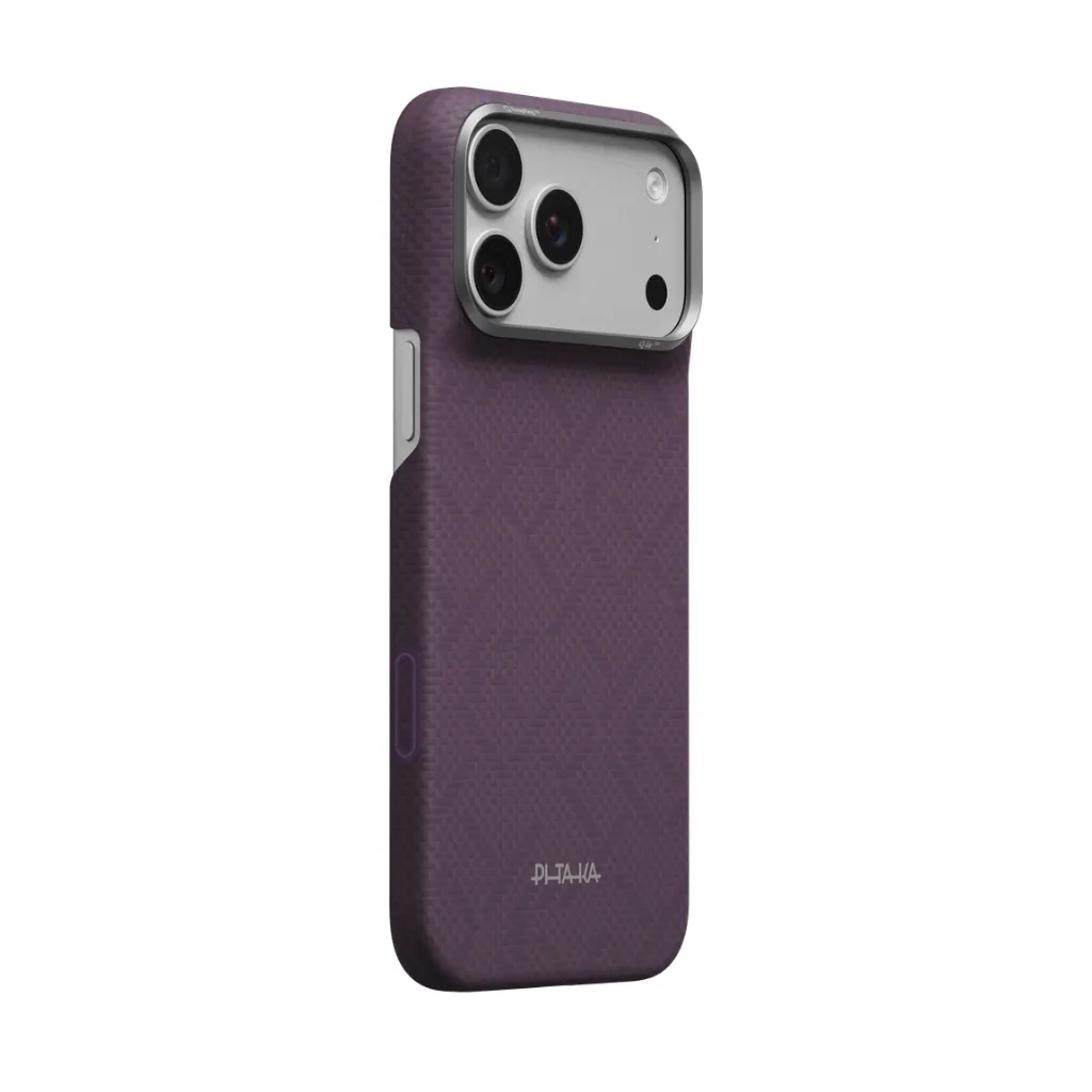 Pitaka Edge Case for iPhone 18 Pro Max PTK Weaving Charoite Purple-2.webp