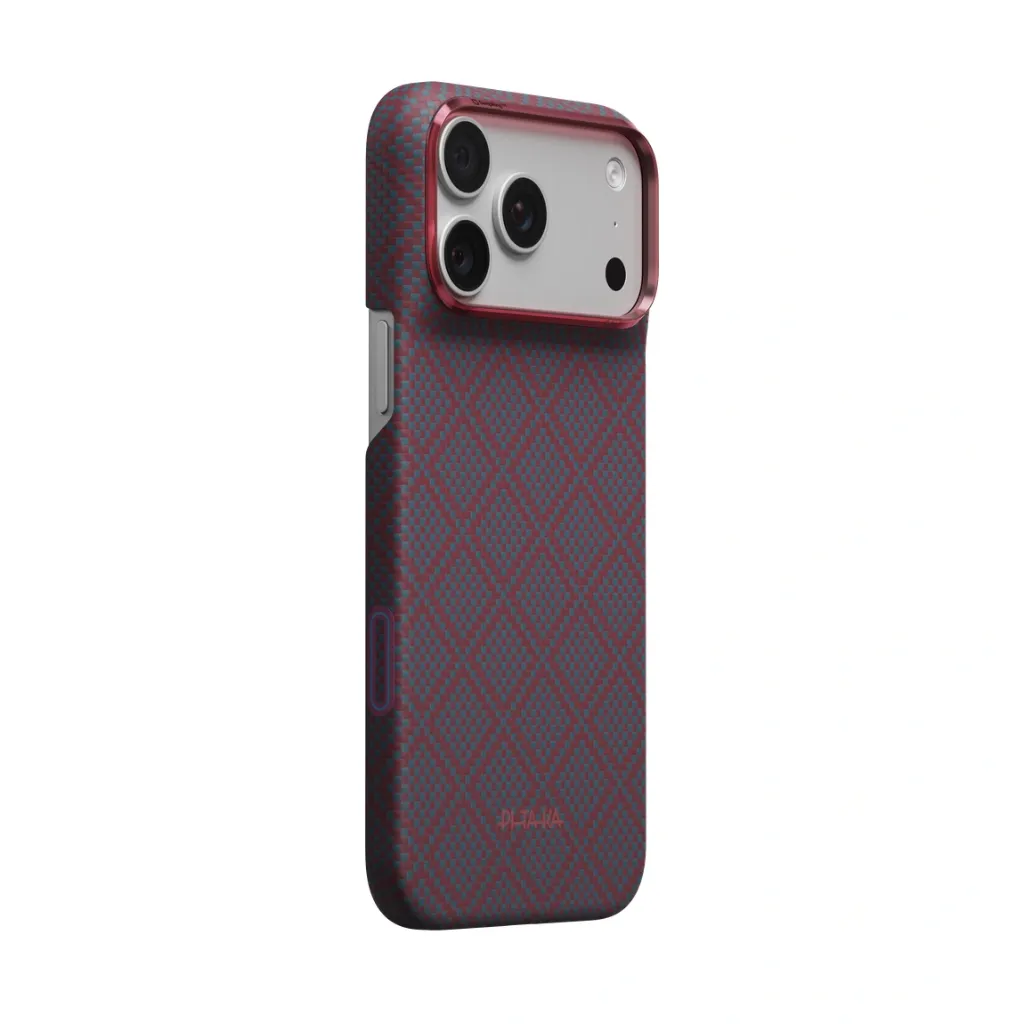 Pitaka Edge Case for iPhone 18 Pro Max-Blue's Red-2.webp
