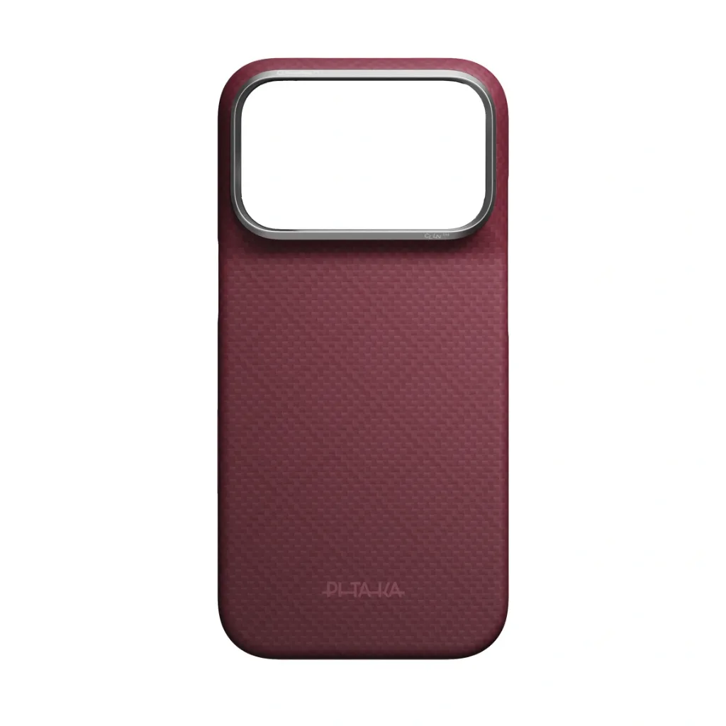 Pitaka Edge Case for iPhone 18 Pro Max - Burgundy-3.webp