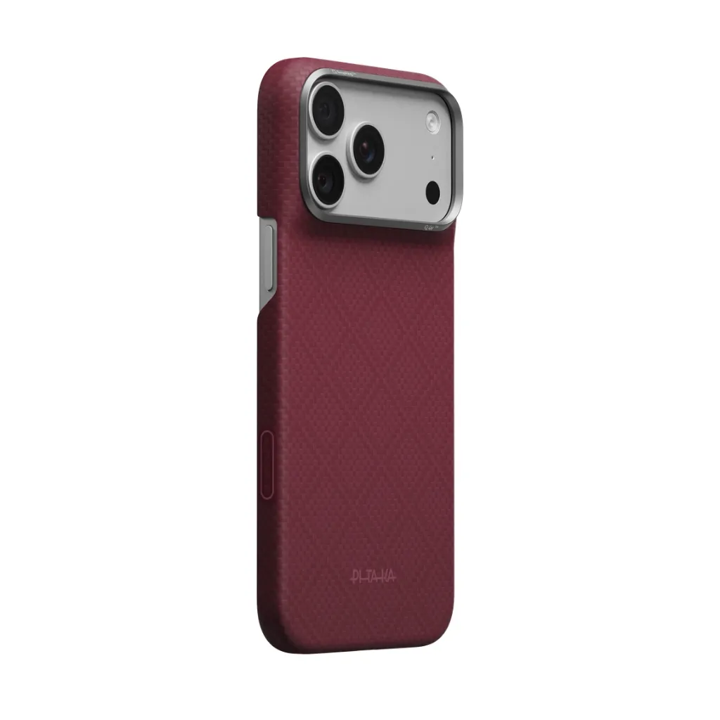 Pitaka Edge Case for iPhone 18 Pro Max - Burgundy-2.webp