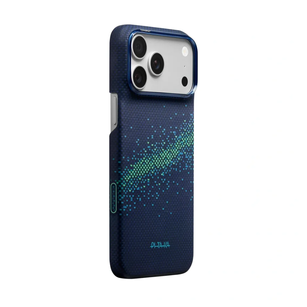 Pitaka Edge Case For iPhone 18 Pro Max - Nearfield Blue (PitaTap) -2.webp