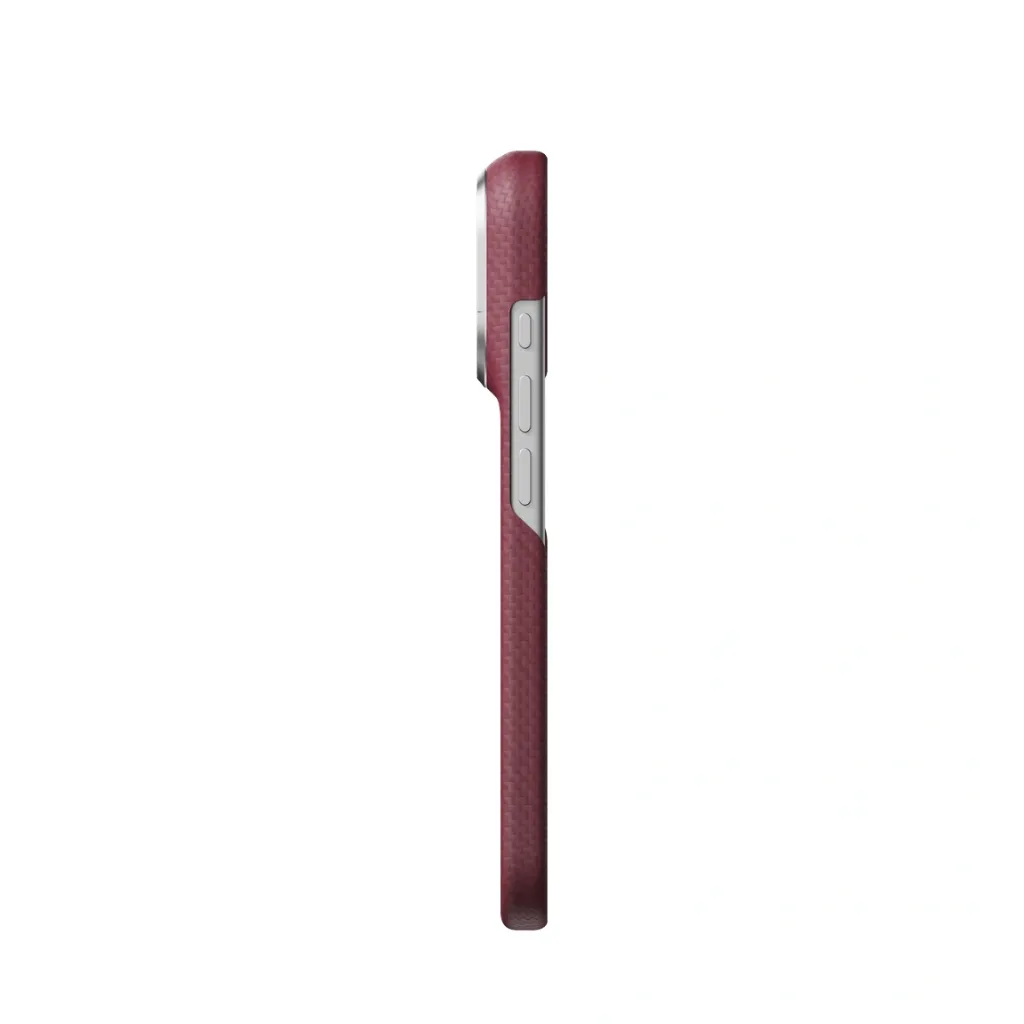 Pitaka Edge Case For iPhone 18 Pro - Burgundy (PitaTap)-7.webp