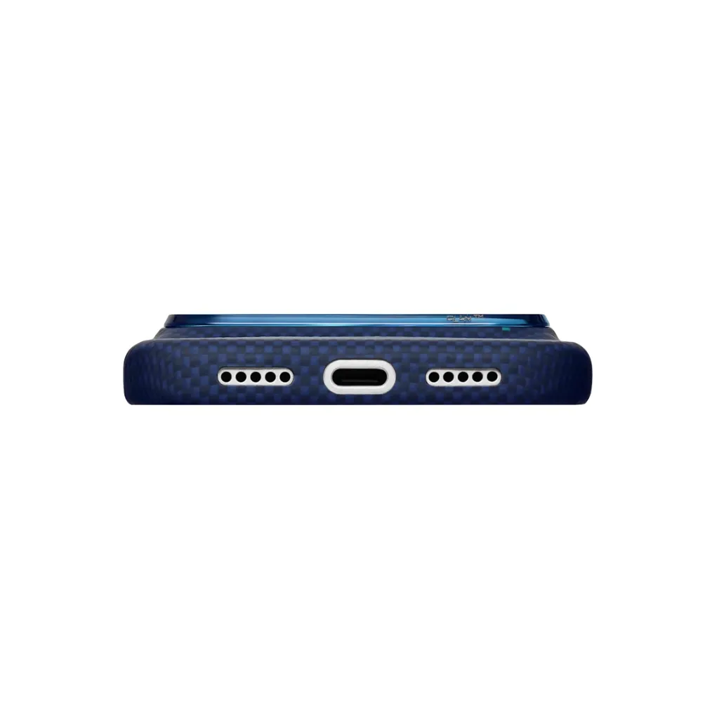 Pitaka Edge Case For iPhone 18 Pro - Nearfield Blue (PitaTap)-7.webp