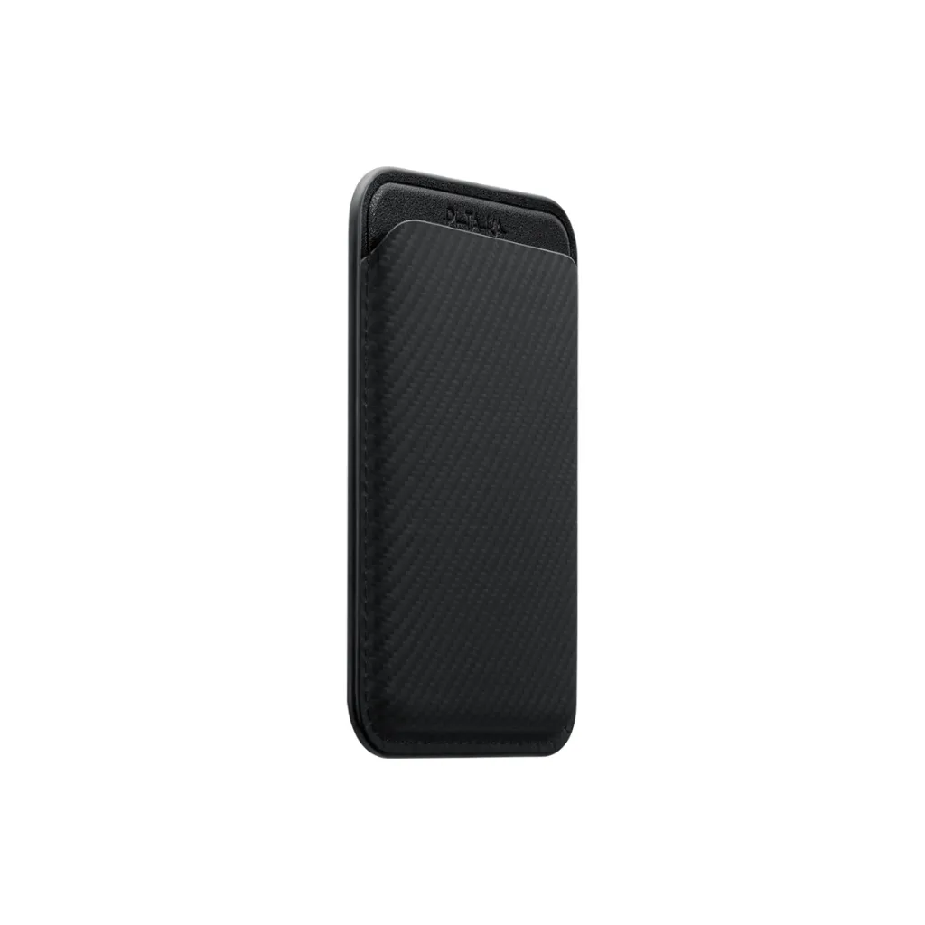 PITAKA Magnetic Woven Wallet - BlackGrey (Twill)-2.webp