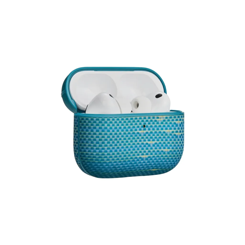 Pitaka Aramid Fiber Magnetic Case for AirPods Pro3 - Lucid Blue-5.webp