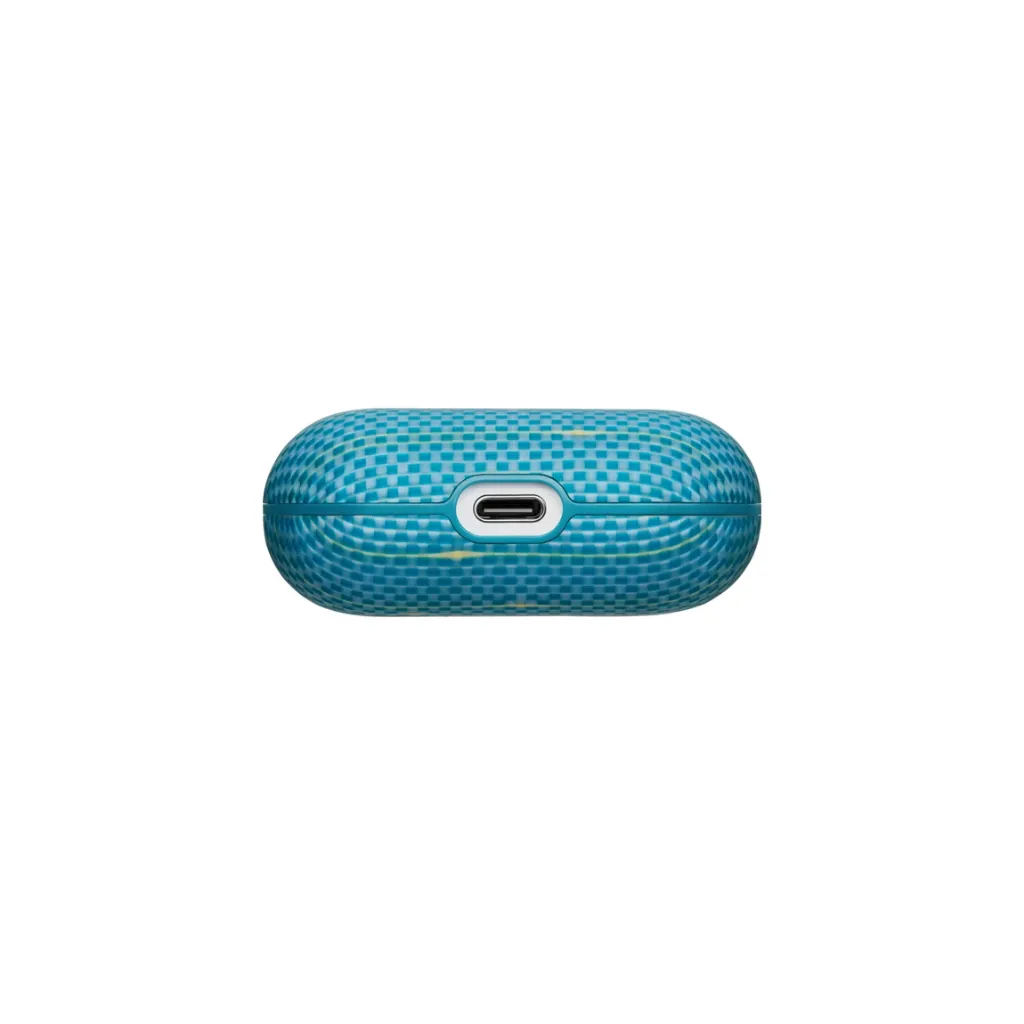 Pitaka Aramid Fiber Magnetic Case for AirPods Pro3 - Lucid Blue-6.webp