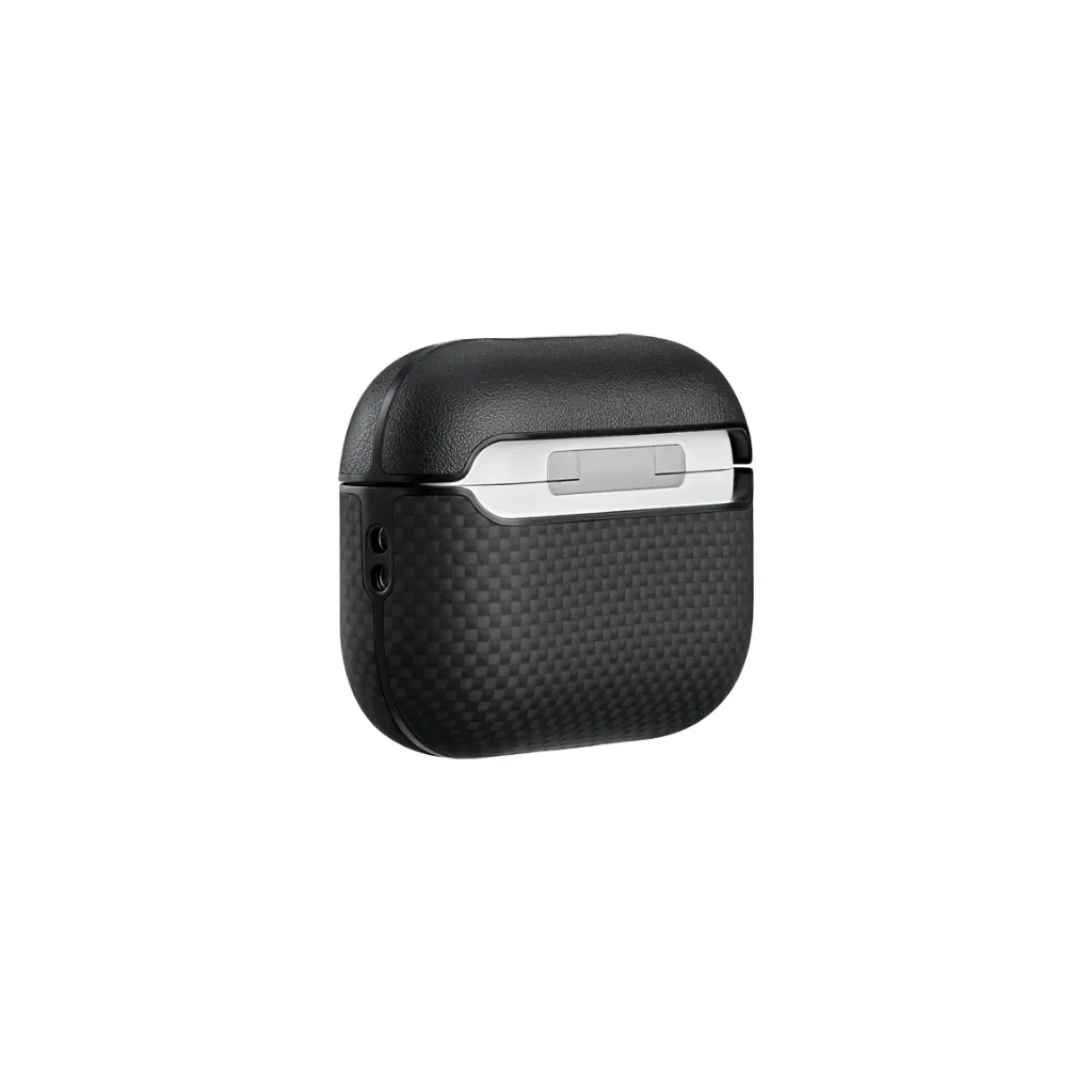 Pitaka Aramid Fiber Magnetic Case for AirPods Pro3 - BlackGray-2.webp