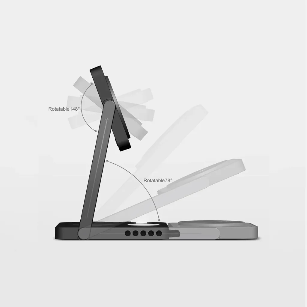 AULUMU M01 4-in-1 Folding Wireless Charging Station & Pad Magnetic-3.webp