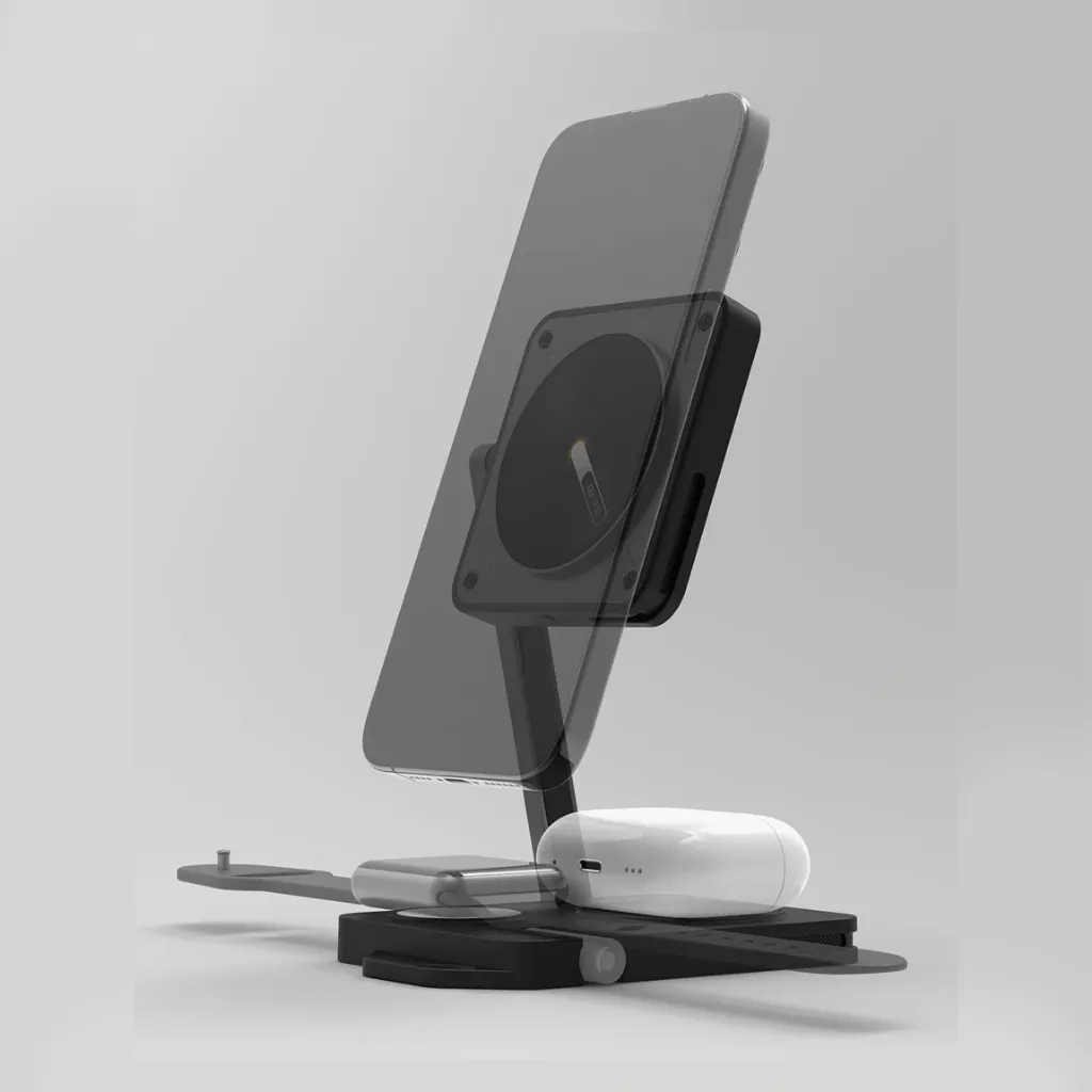 AULUMU M01 4-in-1 Folding Wireless Charging Station & Pad Magnetic-4.webp