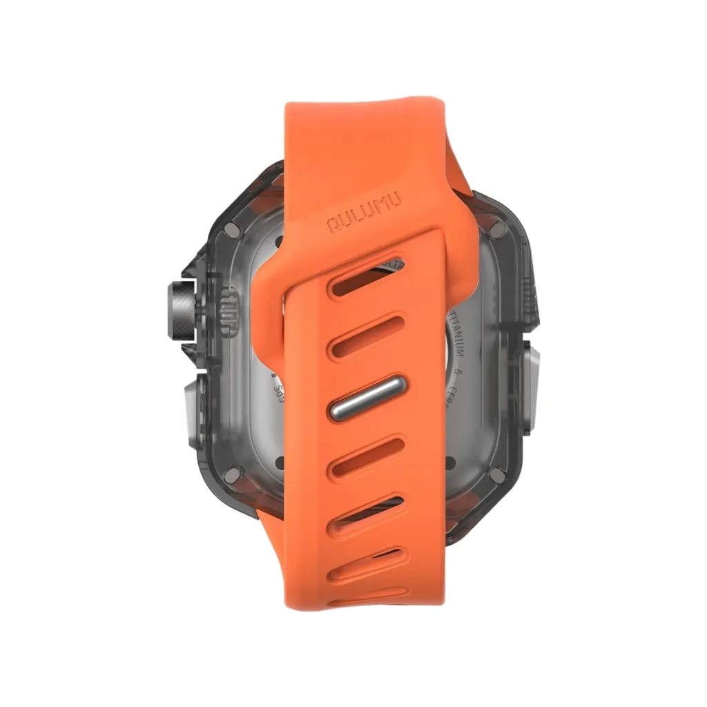Aulumu A01 case with Titanium Cover+Orange Band-5.webp