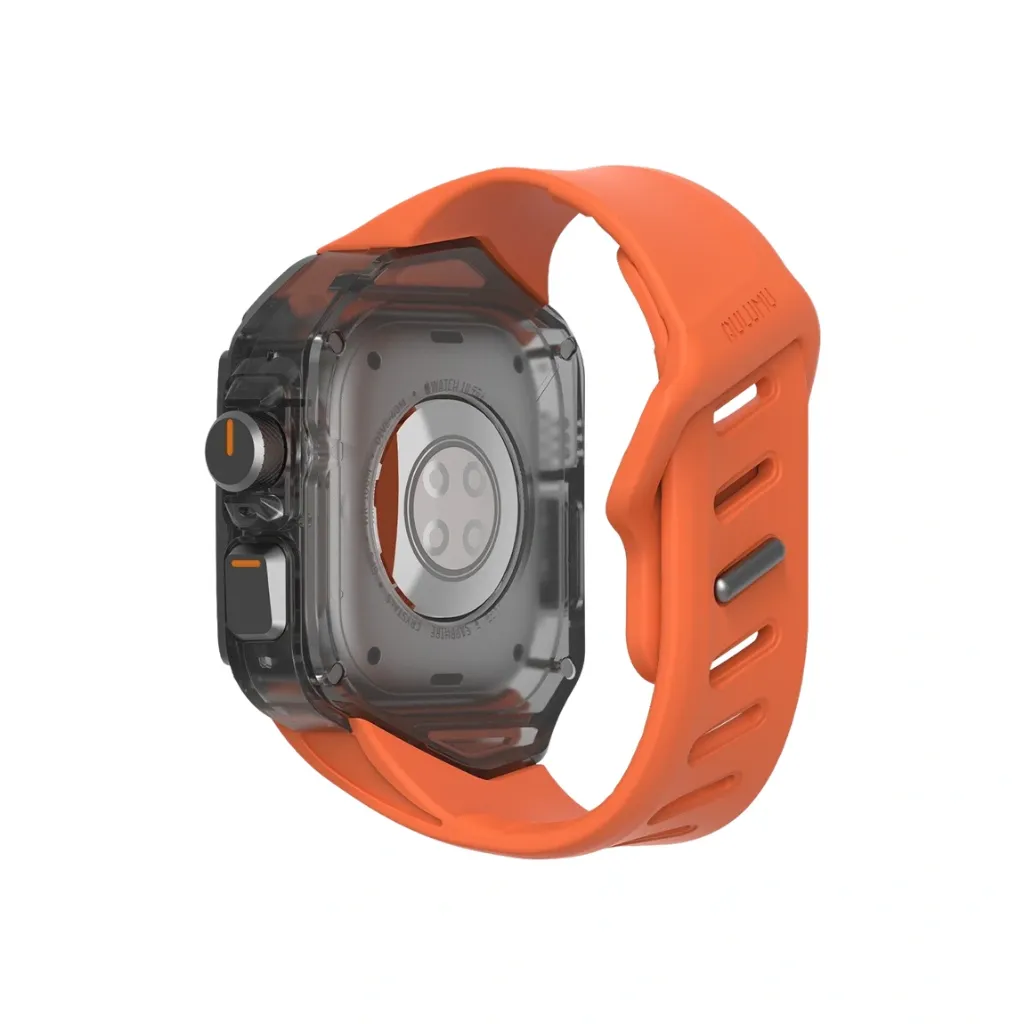 Aulumu A01 case with Titanium Cover+Orange Band-2.webp