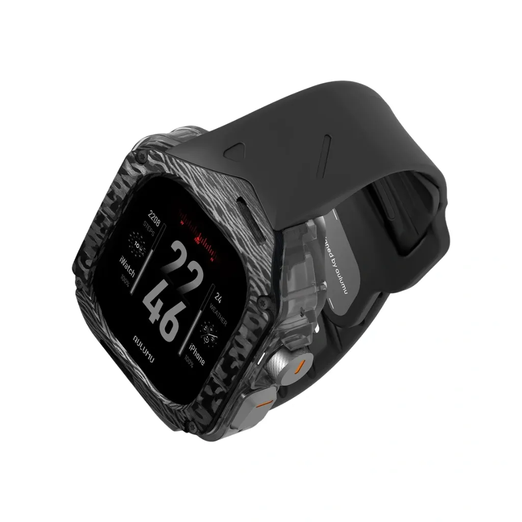 Aulumu A01 case with Carbon Fiber Cover+Black Band-4.webp